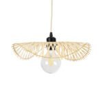 GLOBOSTAR® MELEMELE 01839 Boho Κρεμαστό Φωτιστικό Οροφής με Ντουί 1 x E27 AC 220-240V IP20 - Μπεζ - Μ35 x Π35 x Υ4cm - Image 5