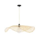 GLOBOSTAR® MELEMELE 01841 Boho Κρεμαστό Φωτιστικό Οροφής με Ντουί 1 x E27 AC 220-240V IP20 - Μπεζ - Μ75 x Π75 x Υ10cm - Image 4