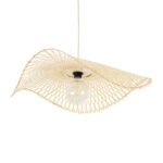 GLOBOSTAR® MELEMELE 01841 Boho Κρεμαστό Φωτιστικό Οροφής με Ντουί 1 x E27 AC 220-240V IP20 - Μπεζ - Μ75 x Π75 x Υ10cm - Image 6