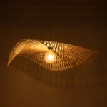 GLOBOSTAR® MELEMELE 01842 Boho Κρεμαστό Φωτιστικό Οροφής με Ντουί 1 x E27 AC 220-240V IP20 - Μπεζ - Μ100 x Π100 x Υ12cm - Image 3