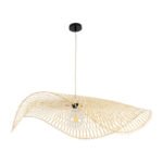 GLOBOSTAR® MELEMELE 01842 Boho Κρεμαστό Φωτιστικό Οροφής με Ντουί 1 x E27 AC 220-240V IP20 - Μπεζ - Μ100 x Π100 x Υ12cm - Image 4