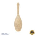 GLOBOSTAR® PARADIS 01843 Boho Επιδαπέδιο Φωτιστικό με Ντουί 1 x E27 AC 220-240V IP20 - Μπεζ - Μ30 x Π30 x Υ100cm