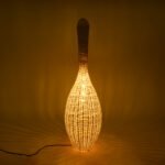 GLOBOSTAR® PARADIS 01843 Boho Επιδαπέδιο Φωτιστικό με Ντουί 1 x E27 AC 220-240V IP20 - Μπεζ - Μ30 x Π30 x Υ100cm - Image 3