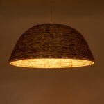 GLOBOSTAR® MANGATA 01847 Boho Κρεμαστό Φωτιστικό Οροφής με Ντουί 1 x E27 AC 220-240V IP20 - Μπεζ - Μ60 x Π60 x Υ28cm - Image 3