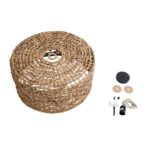 GLOBOSTAR® MANGATA 01849 Boho Κρεμαστό Φωτιστικό Οροφής με Ντουί 1 x E27 AC 220-240V IP20 - Καφέ - Μ60 x Π60 x Υ28cm - Image 10