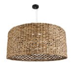 GLOBOSTAR® MANGATA 01850 Boho Κρεμαστό Φωτιστικό Οροφής με Ντουί 1 x E27 AC 220-240V IP20 - Καφέ - Μ90 x Π90 x Υ40cm - Image 4