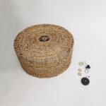 GLOBOSTAR® MANGATA 01850 Boho Κρεμαστό Φωτιστικό Οροφής με Ντουί 1 x E27 AC 220-240V IP20 - Καφέ - Μ90 x Π90 x Υ40cm - Image 10