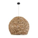 GLOBOSTAR® MANGATA 01851 Boho Κρεμαστό Φωτιστικό Οροφής με Ντουί 1 x E27 AC 220-240V IP20 - Καφέ - Μ60 x Π60 x Υ50cm - Image 4