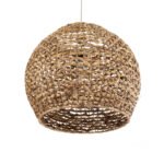 GLOBOSTAR® MANGATA 01851 Boho Κρεμαστό Φωτιστικό Οροφής με Ντουί 1 x E27 AC 220-240V IP20 - Καφέ - Μ60 x Π60 x Υ50cm - Image 6