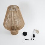 GLOBOSTAR® CAYMAN 01853 Boho Κρεμαστό Φωτιστικό Οροφής με Ντουί 1 x E27 AC 220-240V IP20 - Μπεζ - Μ40 x Π40 x Υ60cm - Image 10