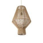 GLOBOSTAR® CAYMAN 01853 Boho Κρεμαστό Φωτιστικό Οροφής με Ντουί 1 x E27 AC 220-240V IP20 - Μπεζ - Μ40 x Π40 x Υ60cm - Image 2