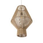 GLOBOSTAR® CAYMAN 01853 Boho Κρεμαστό Φωτιστικό Οροφής με Ντουί 1 x E27 AC 220-240V IP20 - Μπεζ - Μ40 x Π40 x Υ60cm - Image 6