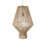 GLOBOSTAR® CAYMAN 01853 Boho Κρεμαστό Φωτιστικό Οροφής με Ντουί 1 x E27 AC 220-240V IP20 - Μπεζ - Μ40 x Π40 x Υ60cm - Image 7
