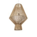 GLOBOSTAR® CAYMAN 01854 Boho Κρεμαστό Φωτιστικό Οροφής με Ντουί 1 x E27 AC 220-240V IP20 - Μπεζ - Μ60 x Π60 x Υ86cm - Image 2