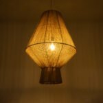 GLOBOSTAR® CAYMAN 01854 Boho Κρεμαστό Φωτιστικό Οροφής με Ντουί 1 x E27 AC 220-240V IP20 - Μπεζ - Μ60 x Π60 x Υ86cm - Image 3