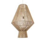 GLOBOSTAR® CAYMAN 01854 Boho Κρεμαστό Φωτιστικό Οροφής με Ντουί 1 x E27 AC 220-240V IP20 - Μπεζ - Μ60 x Π60 x Υ86cm - Image 5
