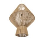 GLOBOSTAR® CAYMAN 01854 Boho Κρεμαστό Φωτιστικό Οροφής με Ντουί 1 x E27 AC 220-240V IP20 - Μπεζ - Μ60 x Π60 x Υ86cm - Image 6