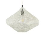 GLOBOSTAR® KENTUCKY 01862 Vintage Κρεμαστό Φωτιστικό Οροφής με Ντουί 1 x E27 AC 220-240V IP20 - Μπεζ - Μ40 x Π40 x Υ30cm - Image 5