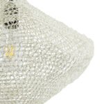 GLOBOSTAR® KENTUCKY 01862 Vintage Κρεμαστό Φωτιστικό Οροφής με Ντουί 1 x E27 AC 220-240V IP20 - Μπεζ - Μ40 x Π40 x Υ30cm - Image 9