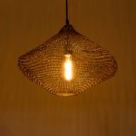 GLOBOSTAR® KENTUCKY 01863 Vintage Κρεμαστό Φωτιστικό Οροφής με Ντουί 1 x E27 AC 220-240V IP20 - Καφέ - Μ40 x Π40 x Υ30cm - Image 3