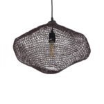 GLOBOSTAR® KENTUCKY 01863 Vintage Κρεμαστό Φωτιστικό Οροφής με Ντουί 1 x E27 AC 220-240V IP20 - Καφέ - Μ40 x Π40 x Υ30cm - Image 6