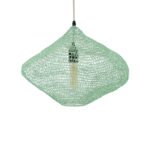 GLOBOSTAR® KENTUCKY 01864 Vintage Κρεμαστό Φωτιστικό Οροφής με Ντουί 1 x E27 AC 220-240V IP20 - Τιρκουάζ - Μ40 x Π40 x Υ30cm - Image 2