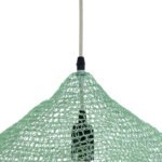 GLOBOSTAR® KENTUCKY 01864 Vintage Κρεμαστό Φωτιστικό Οροφής με Ντουί 1 x E27 AC 220-240V IP20 - Τιρκουάζ - Μ40 x Π40 x Υ30cm - Image 8