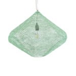 GLOBOSTAR® KENTUCKY 01866 Vintage Κρεμαστό Φωτιστικό Οροφής με Ντουί 1 x E27 AC 220-240V IP20 - Τιρκουάζ - Μ60 x Π60 x Υ50cm - Image 2