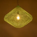 GLOBOSTAR® KENTUCKY 01866 Vintage Κρεμαστό Φωτιστικό Οροφής με Ντουί 1 x E27 AC 220-240V IP20 - Τιρκουάζ - Μ60 x Π60 x Υ50cm - Image 3