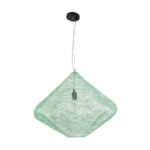 GLOBOSTAR® KENTUCKY 01866 Vintage Κρεμαστό Φωτιστικό Οροφής με Ντουί 1 x E27 AC 220-240V IP20 - Τιρκουάζ - Μ60 x Π60 x Υ50cm - Image 4