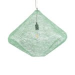 GLOBOSTAR® KENTUCKY 01866 Vintage Κρεμαστό Φωτιστικό Οροφής με Ντουί 1 x E27 AC 220-240V IP20 - Τιρκουάζ - Μ60 x Π60 x Υ50cm - Image 5