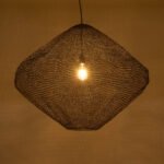 GLOBOSTAR® KENTUCKY 01869 Vintage Κρεμαστό Φωτιστικό Οροφής με Ντουί 1 x E27 AC 220-240V IP20 - Καφέ - Μ90 x Π90 x Υ70cm - Image 3