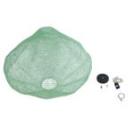 GLOBOSTAR® KENTUCKY 01870 Vintage Κρεμαστό Φωτιστικό Οροφής με Ντουί 1 x E27 AC 220-240V IP20 - Τιρκουάζ - Μ90 x Π90 x Υ70cm - Image 11