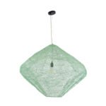 GLOBOSTAR® KENTUCKY 01870 Vintage Κρεμαστό Φωτιστικό Οροφής με Ντουί 1 x E27 AC 220-240V IP20 - Τιρκουάζ - Μ90 x Π90 x Υ70cm - Image 4