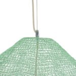 GLOBOSTAR® KENTUCKY 01870 Vintage Κρεμαστό Φωτιστικό Οροφής με Ντουί 1 x E27 AC 220-240V IP20 - Τιρκουάζ - Μ90 x Π90 x Υ70cm - Image 8