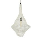 GLOBOSTAR® KENTUCKY 01871 Vintage Κρεμαστό Φωτιστικό Οροφής με Ντουί 1 x E27 AC 220-240V IP20 - Μπεζ - Μ35 x Π35 x Υ60cm - Image 2