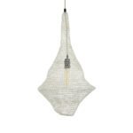 GLOBOSTAR® KENTUCKY 01871 Vintage Κρεμαστό Φωτιστικό Οροφής με Ντουί 1 x E27 AC 220-240V IP20 - Μπεζ - Μ35 x Π35 x Υ60cm - Image 5