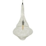 GLOBOSTAR® KENTUCKY 01871 Vintage Κρεμαστό Φωτιστικό Οροφής με Ντουί 1 x E27 AC 220-240V IP20 - Μπεζ - Μ35 x Π35 x Υ60cm - Image 7