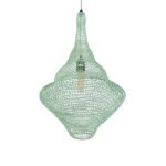 GLOBOSTAR® KENTUCKY 01873 Vintage Κρεμαστό Φωτιστικό Οροφής με Ντουί 1 x E27 AC 220-240V IP20 - Τιρκουάζ - Μ35 x Π35 x Υ60cm - Image 6