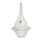 GLOBOSTAR® KENTUCKY 01874 Vintage Κρεμαστό Φωτιστικό Οροφής με Ντουί 1 x E27 AC 220-240V IP20 - Μπεζ - Μ50 x Π50 x Υ90cm - Image 2