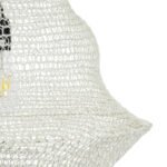 GLOBOSTAR® KENTUCKY 01874 Vintage Κρεμαστό Φωτιστικό Οροφής με Ντουί 1 x E27 AC 220-240V IP20 - Μπεζ - Μ50 x Π50 x Υ90cm - Image 9