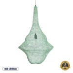 GLOBOSTAR® KENTUCKY 01876 Vintage Κρεμαστό Φωτιστικό Οροφής με Ντουί 1 x E27 AC 220-240V IP20 - Τιρκουάζ - Μ50 x Π50 x Υ90cm