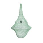 GLOBOSTAR® KENTUCKY 01876 Vintage Κρεμαστό Φωτιστικό Οροφής με Ντουί 1 x E27 AC 220-240V IP20 - Τιρκουάζ - Μ50 x Π50 x Υ90cm - Image 2