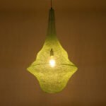 GLOBOSTAR® KENTUCKY 01876 Vintage Κρεμαστό Φωτιστικό Οροφής με Ντουί 1 x E27 AC 220-240V IP20 - Τιρκουάζ - Μ50 x Π50 x Υ90cm - Image 3