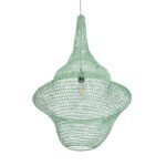 GLOBOSTAR® KENTUCKY 01876 Vintage Κρεμαστό Φωτιστικό Οροφής με Ντουί 1 x E27 AC 220-240V IP20 - Τιρκουάζ - Μ50 x Π50 x Υ90cm - Image 6