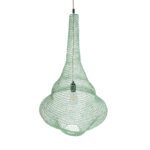 GLOBOSTAR® KENTUCKY 01876 Vintage Κρεμαστό Φωτιστικό Οροφής με Ντουί 1 x E27 AC 220-240V IP20 - Τιρκουάζ - Μ50 x Π50 x Υ90cm - Image 7