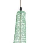 GLOBOSTAR® KENTUCKY 01876 Vintage Κρεμαστό Φωτιστικό Οροφής με Ντουί 1 x E27 AC 220-240V IP20 - Τιρκουάζ - Μ50 x Π50 x Υ90cm - Image 8