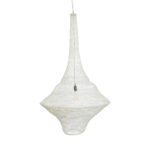 GLOBOSTAR® KENTUCKY 01877 Vintage Κρεμαστό Φωτιστικό Οροφής με Ντουί 1 x E27 AC 220-240V IP20 - Λευκό - Μ80 x Π80 x Υ140cm - Image 5