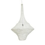 GLOBOSTAR® KENTUCKY 01877 Vintage Κρεμαστό Φωτιστικό Οροφής με Ντουί 1 x E27 AC 220-240V IP20 - Λευκό - Μ80 x Π80 x Υ140cm - Image 6