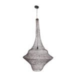 GLOBOSTAR® KENTUCKY 01878 Vintage Κρεμαστό Φωτιστικό Οροφής με Ντουί 1 x E27 AC 220-240V IP20 - Καφέ - Μ80 x Π80 x Υ140cm - Image 4